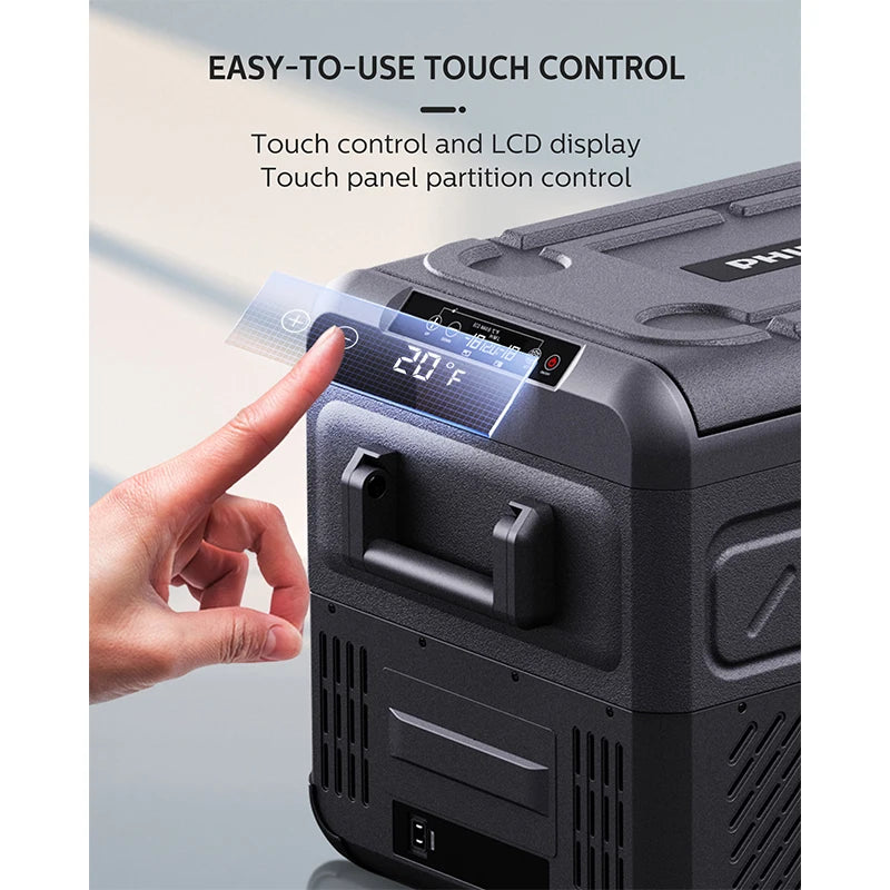 PHILIPS  Car Refrigerator Mini Fridge Freezer Portable Compressor Cooler 12/24V DC 110-240V Ice Box for Camping Car Truck