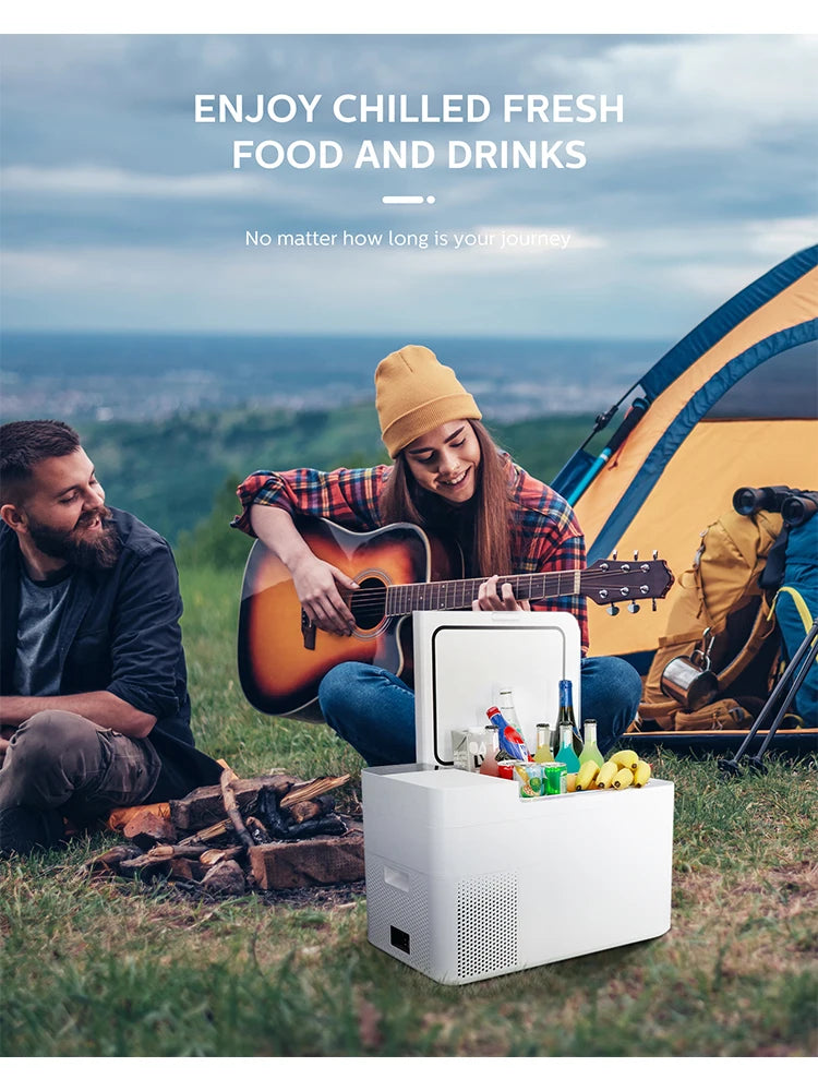 PHILIPS TB5101G 16L Car Refrigerator Mini  Portable Compressor Freezer Cooler 12V for RV Boat Camping Travelling