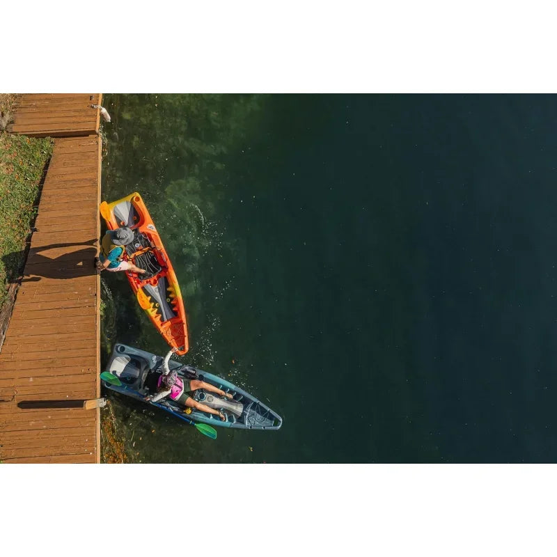 Hangtime 11 Kayak - Recreational Kayak with Reclining Seat - Rear Seat for Lounging - 11 ft