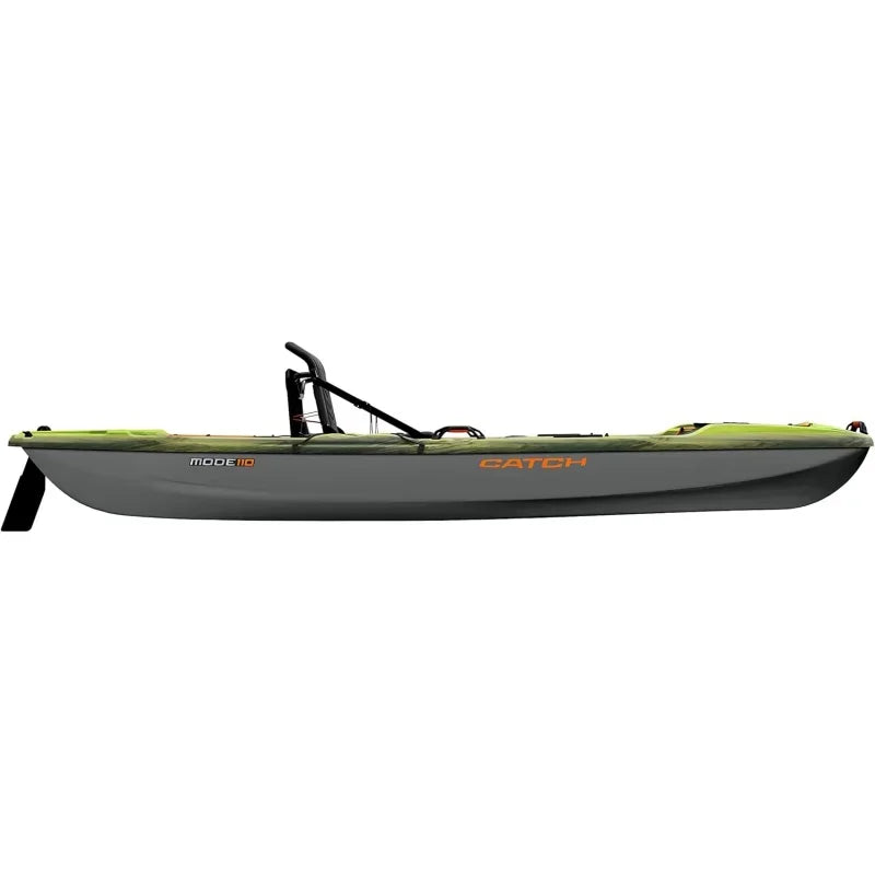 Pelican - Catch Mode 110 Premium Angler Kayak - Fishing Kayak with Lawnchair - 10.5 ft